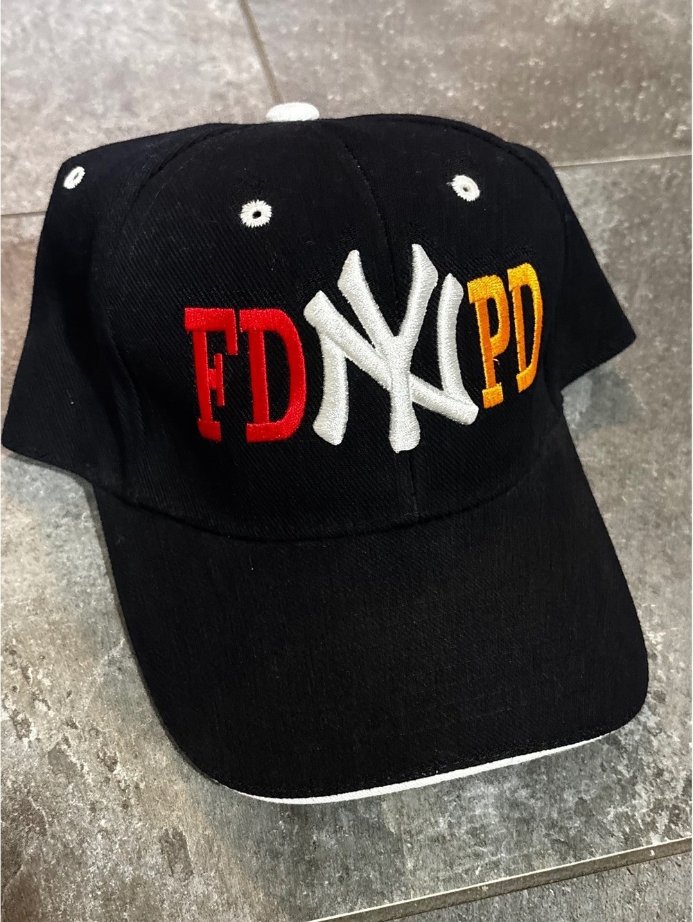 New York Yankees FDNY NYPD Embroidered Baseball Cap